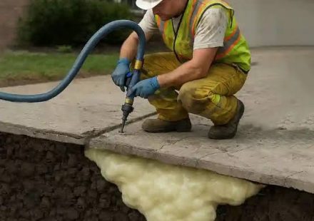 Polyurethane Foam Injection for Concrete Leveling How It Works