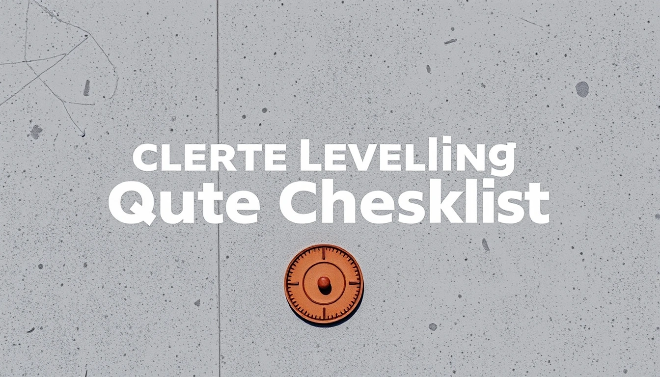 Concrete Leveling Quote Checklist: What a Good Estimate Should Include Concrete Leveling Quote Checklist: What a Good Estimate Should Include