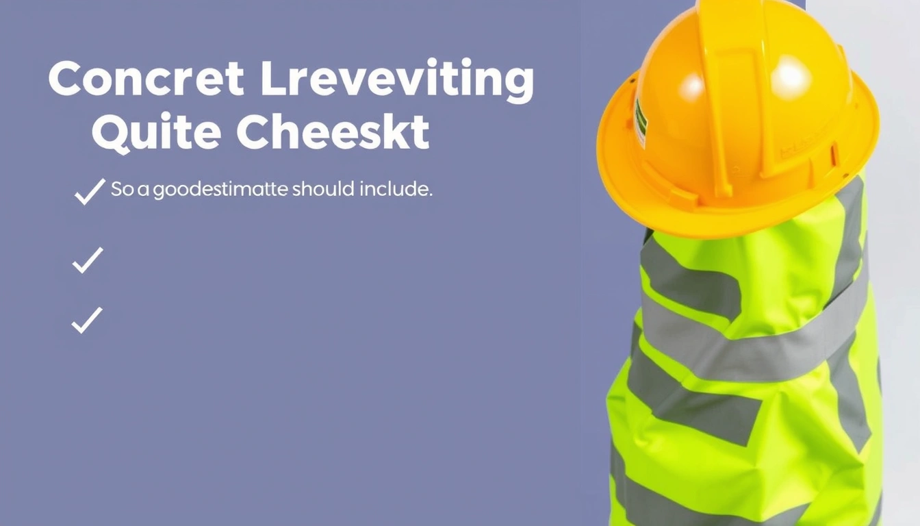 Concrete Leveling Quote Checklist: What a Good Estimate Should Include Concrete Leveling Quote Checklist: What a Good Estimate Should Include