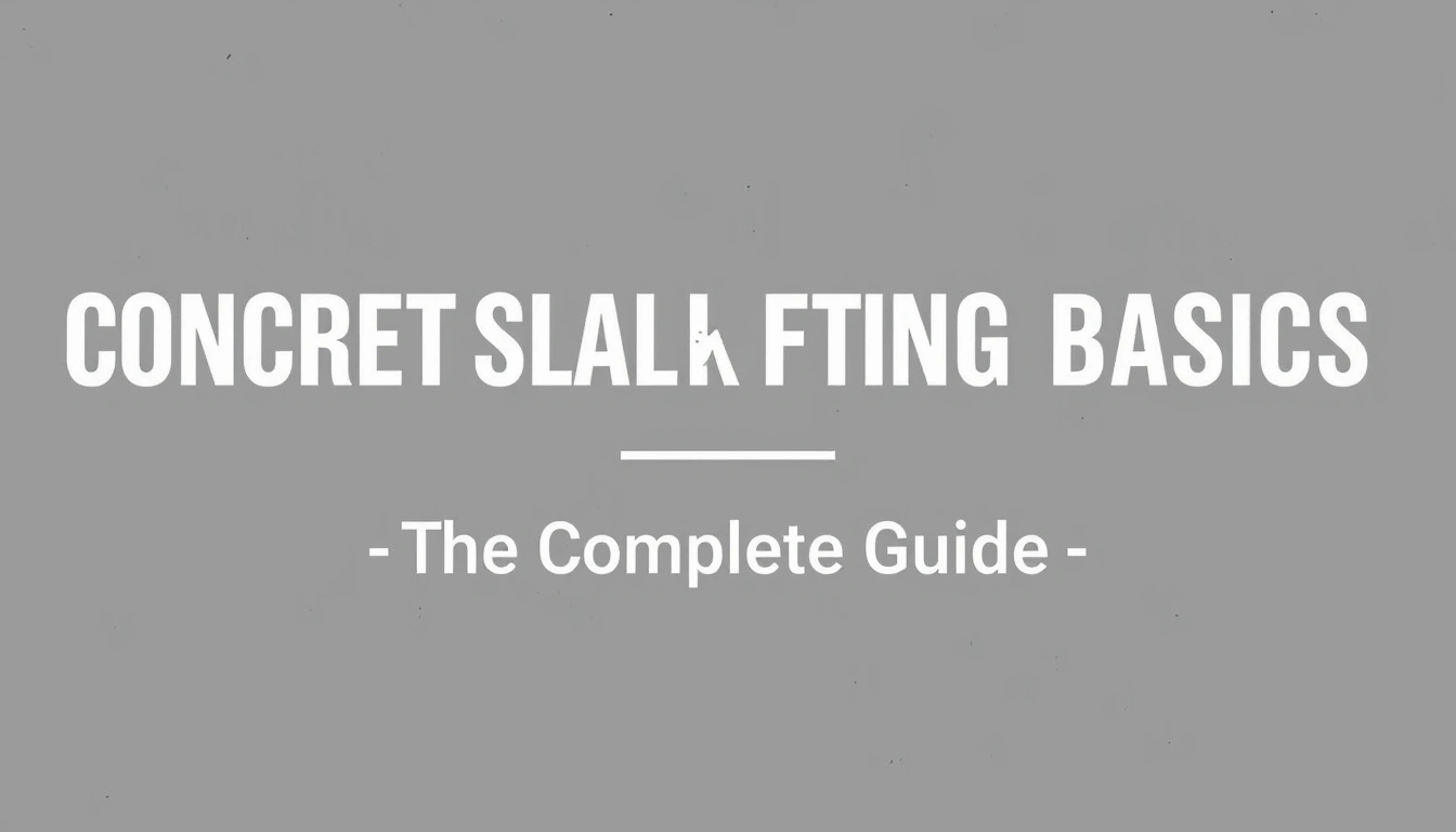 Concrete slab lifting basics — The Complete Guide