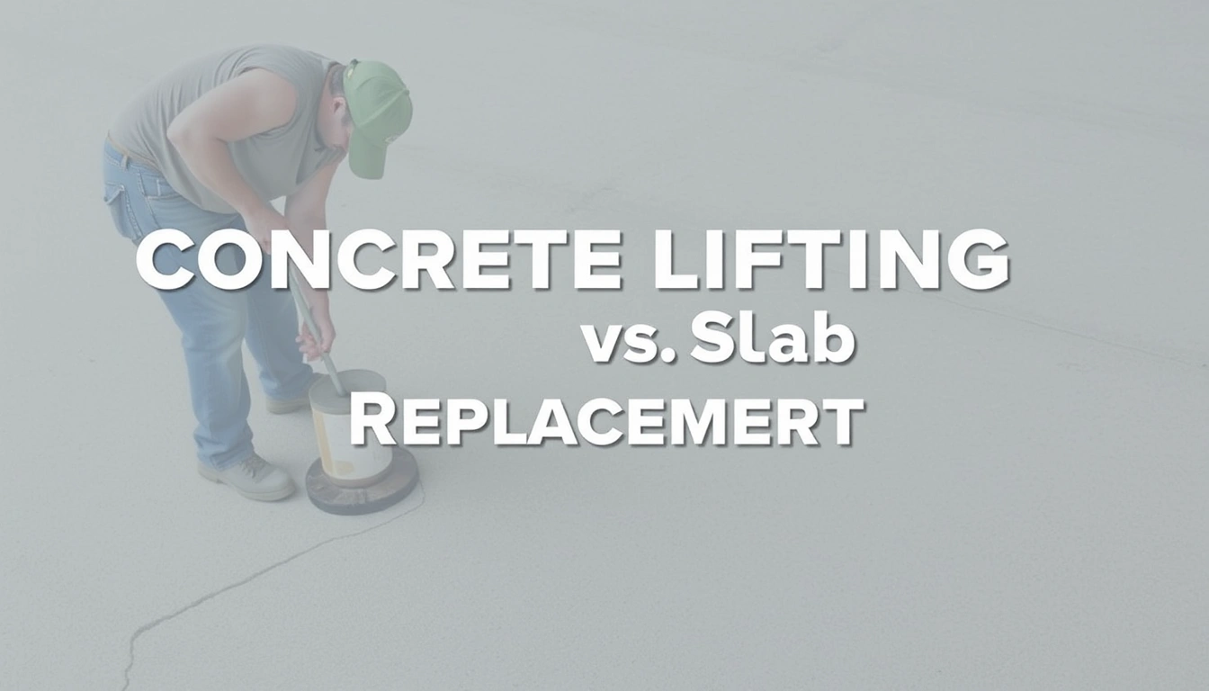Concrete Slab Lifting vs Slab Replacement: Which Is Better for Sunken Concrete? Concrete Slab Lifting vs Slab Replacement: Which Is Better for Sunken Concrete?