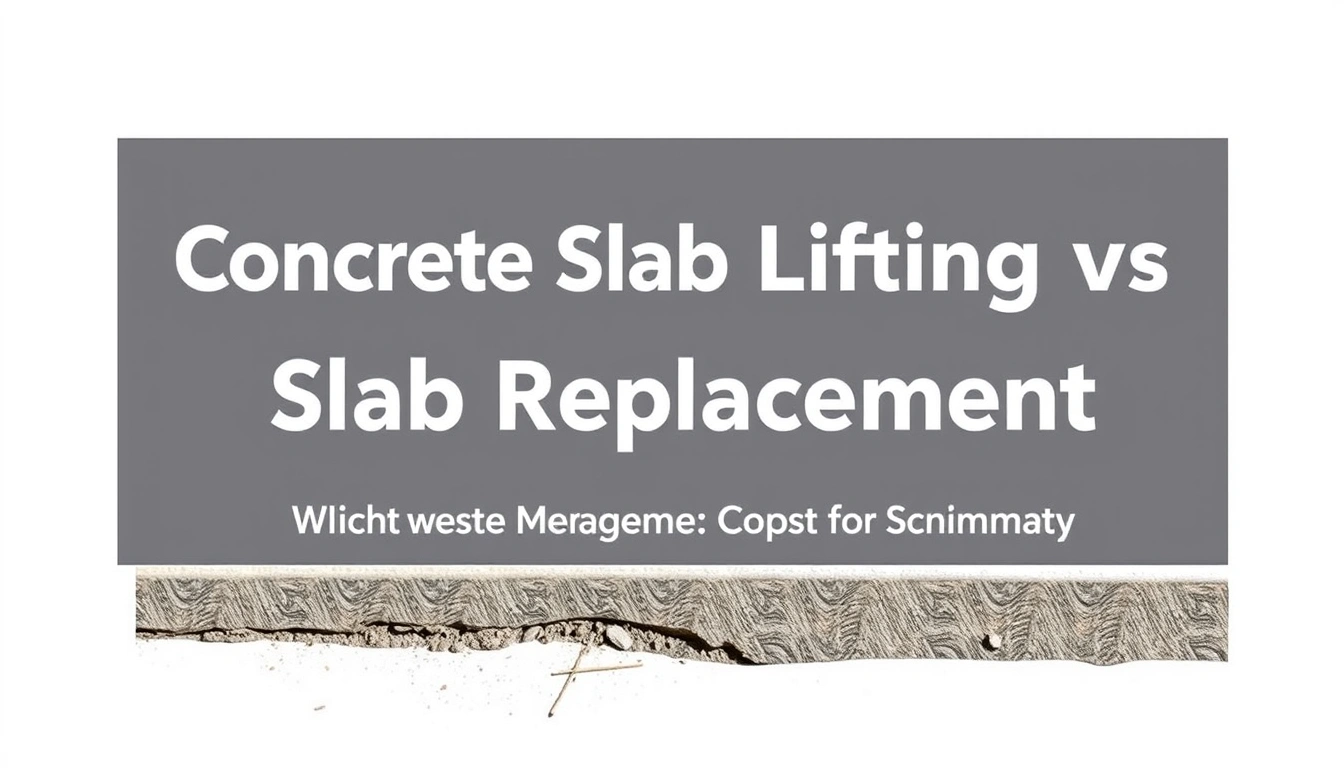 Concrete Slab Lifting vs Slab Replacement: Which Is Better for Sunken Concrete? Concrete Slab Lifting vs Slab Replacement: Which Is Better for Sunken Concrete?