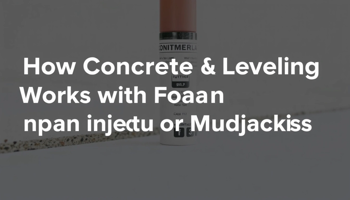 How Concrete Slab Leveling Works with Foam Injection or Mudjacking How Concrete Slab Leveling Works with Foam Injection or Mudjacking