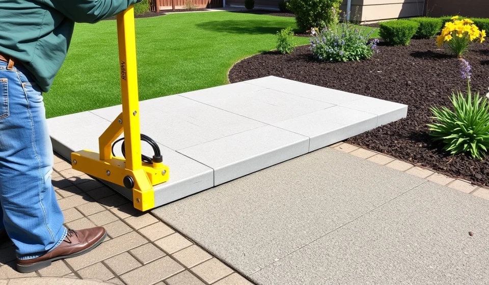 How Contractors Lift a Driveway Slab Step by Step