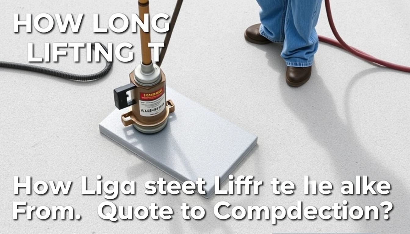How Long Does Concrete Slab Lifting Take From Quote to Completion? How Long Does Concrete Slab Lifting Take From Quote to Completion?