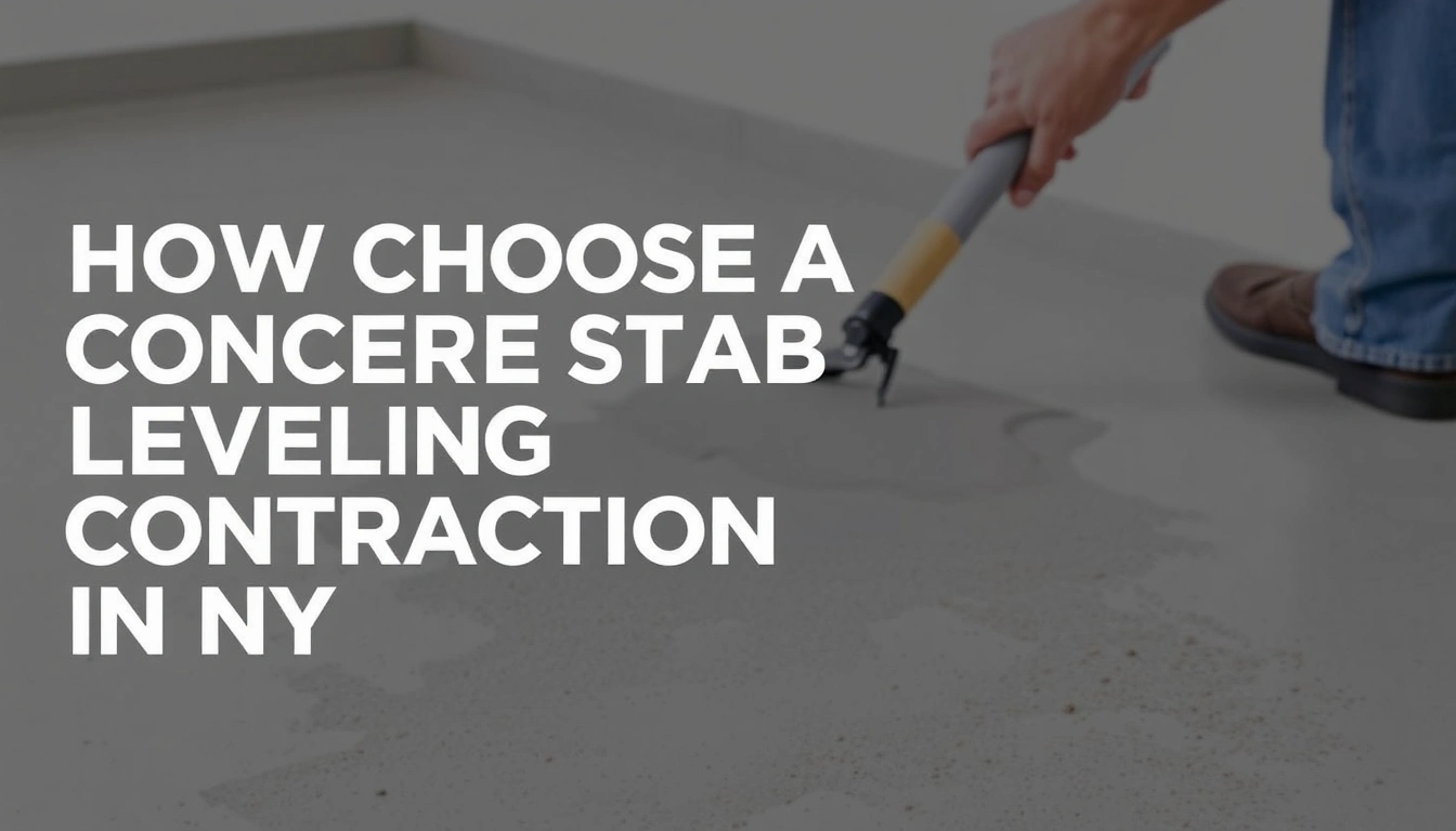 How to Choose a Concrete Slab Leveling Contractor in NY