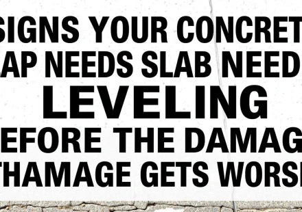 Signs Your Concrete Slab Needs Leveling Before the Damage Gets Worse