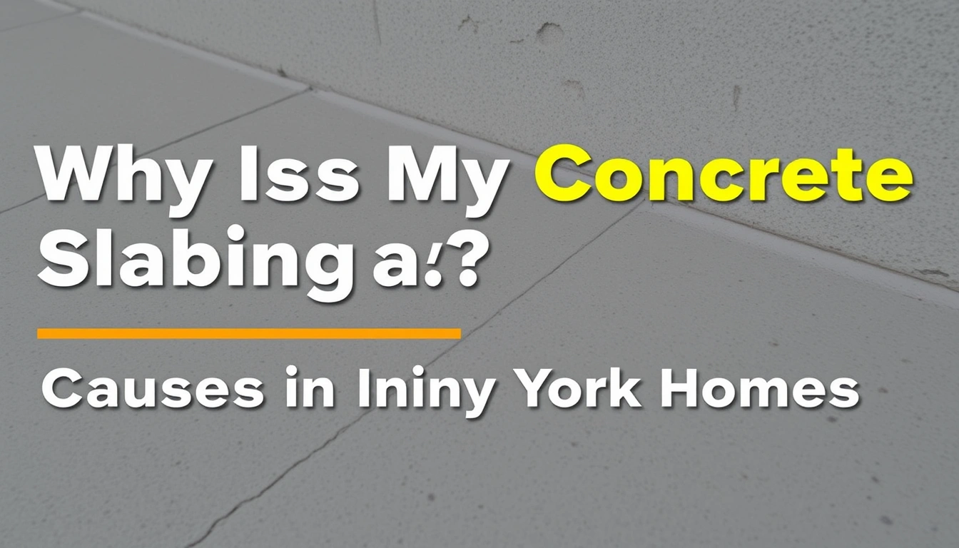 Why Is My Concrete Slab Sinking? Common Causes in New York Homes Why Is My Concrete Slab Sinking? Common Causes in New York Homes